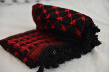 Keffieh palestinien Original Noir et rouge (keffieh im suleiman)