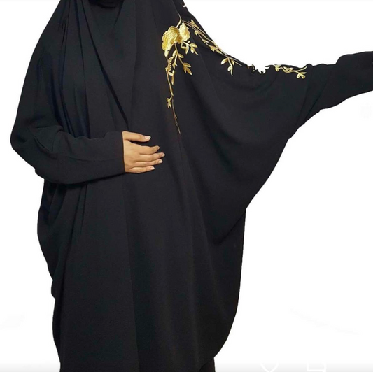 Jilbab Golden Flower