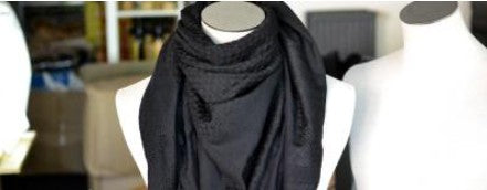 Keffieh palestinien Original Noir total